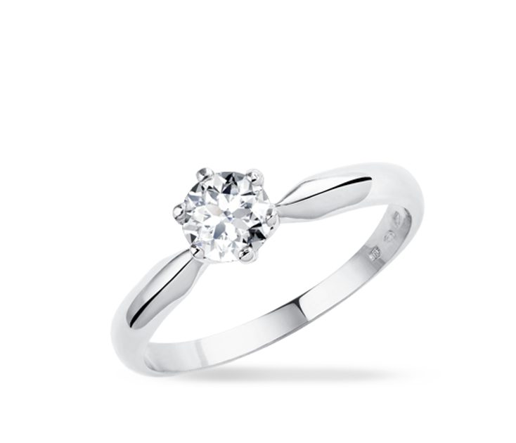 Zásnubní prsteny s briliantem | KLENOTA