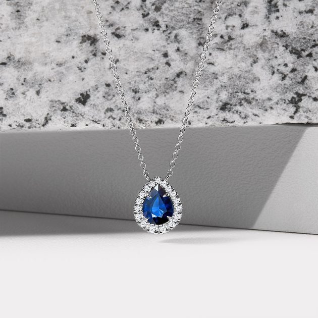 Elegant sapphire and diamond necklace, 海瑞溫斯頓