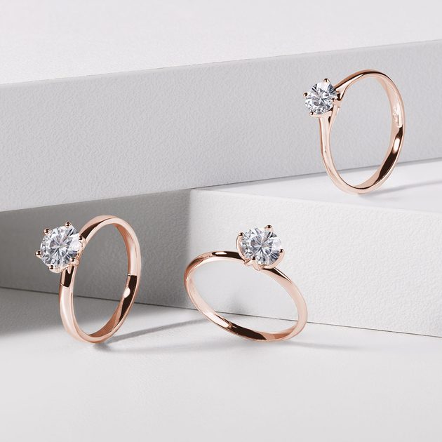 KLENOTA 0.5ct Diamond Engagement Ring