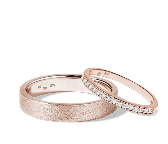 Snubní prsteny růžové zlato | KLENOTA