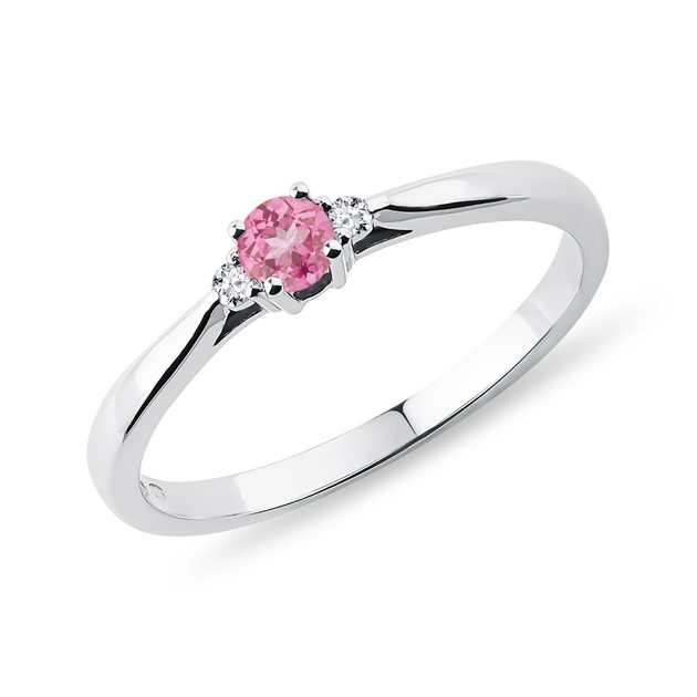 Ring: Pink Sapphire Large Round 14kt Gold