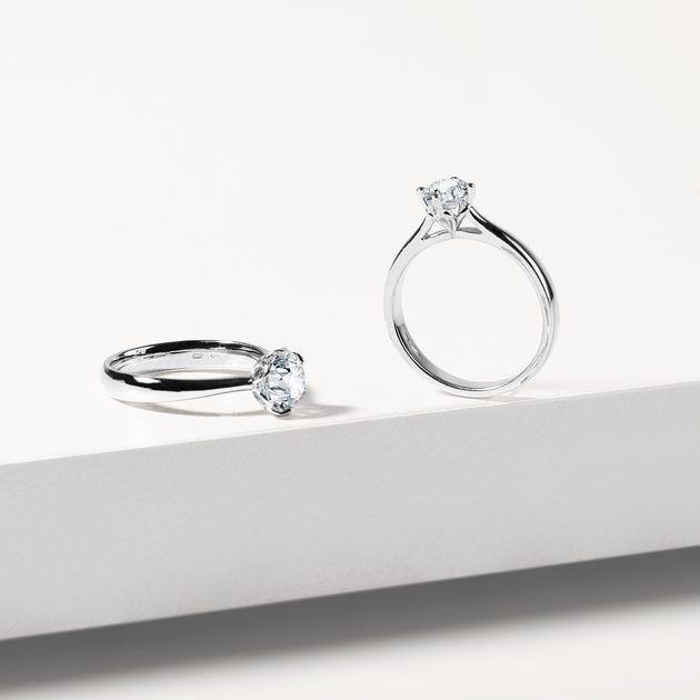 KLENOTA 0.5ct Diamond Engagement Ring