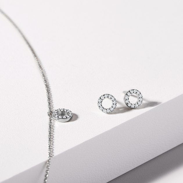 Freehand Heart Necklace and Earring Set – Shop Pandora Jewelry