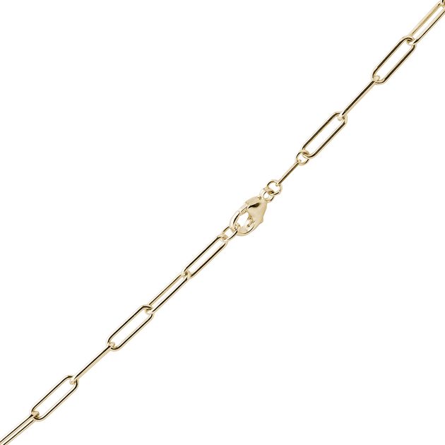 Yellow gold 50 cm/20 inch anker chain