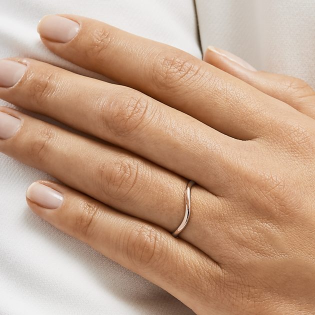 The Staple - Women's Rose Gold – Wave Rings