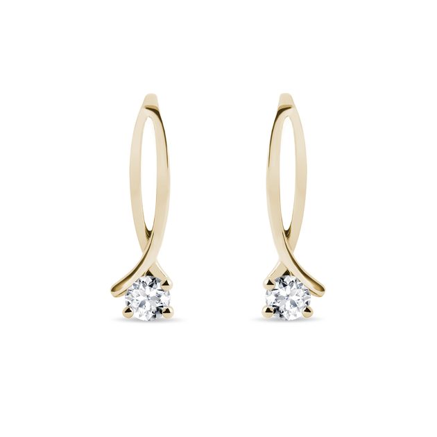 Two tone shop diamond earrings