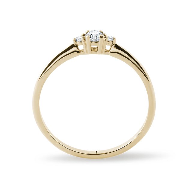 Gold-Diamantring zur Verlobung | KLENOTA