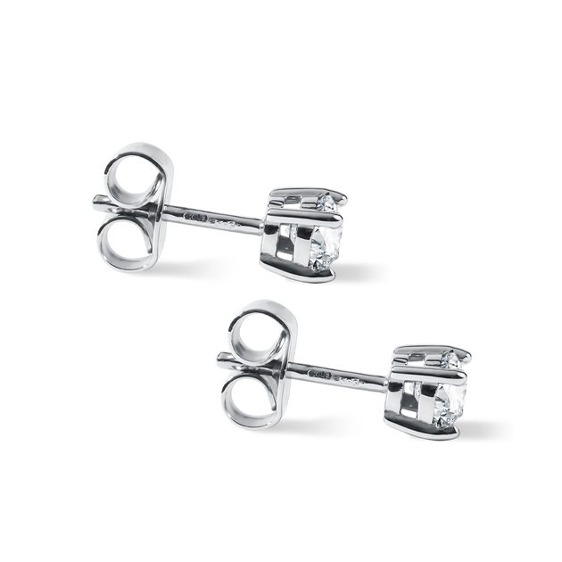 White Gold Earrings with 0.5 Ct Diamonds