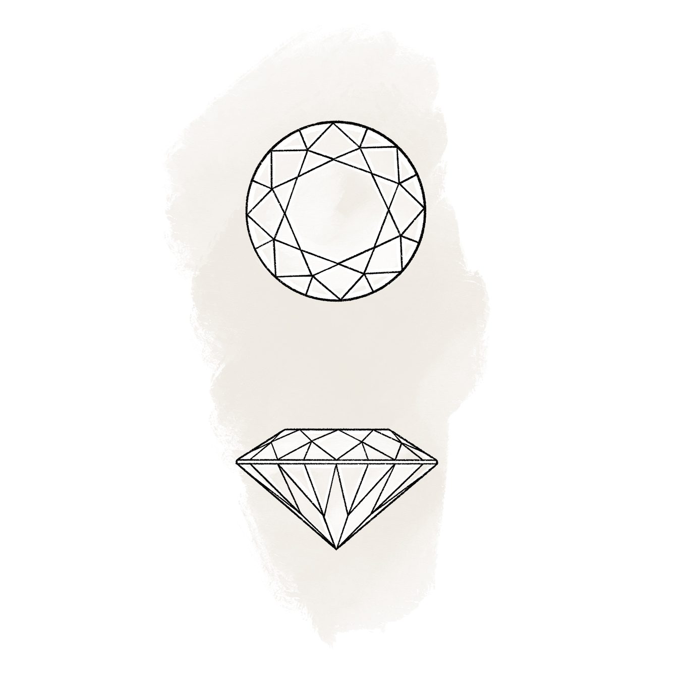 Diamant im Rundschliff - KLENOTA