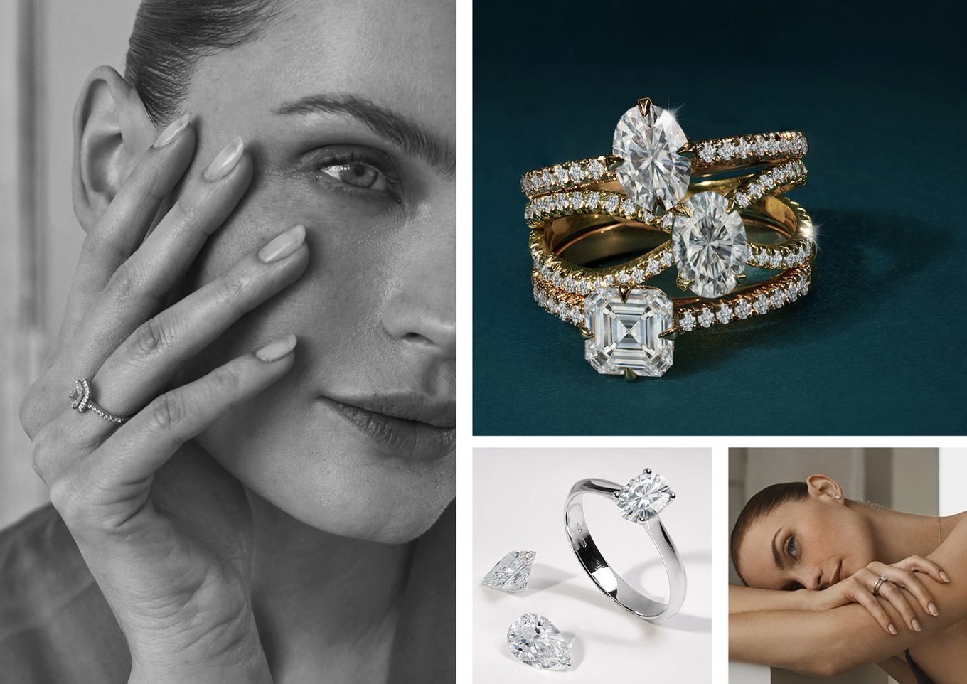 Le Grand - collection de bagues de luxe avec diamants de laboratoire - KLENOTA