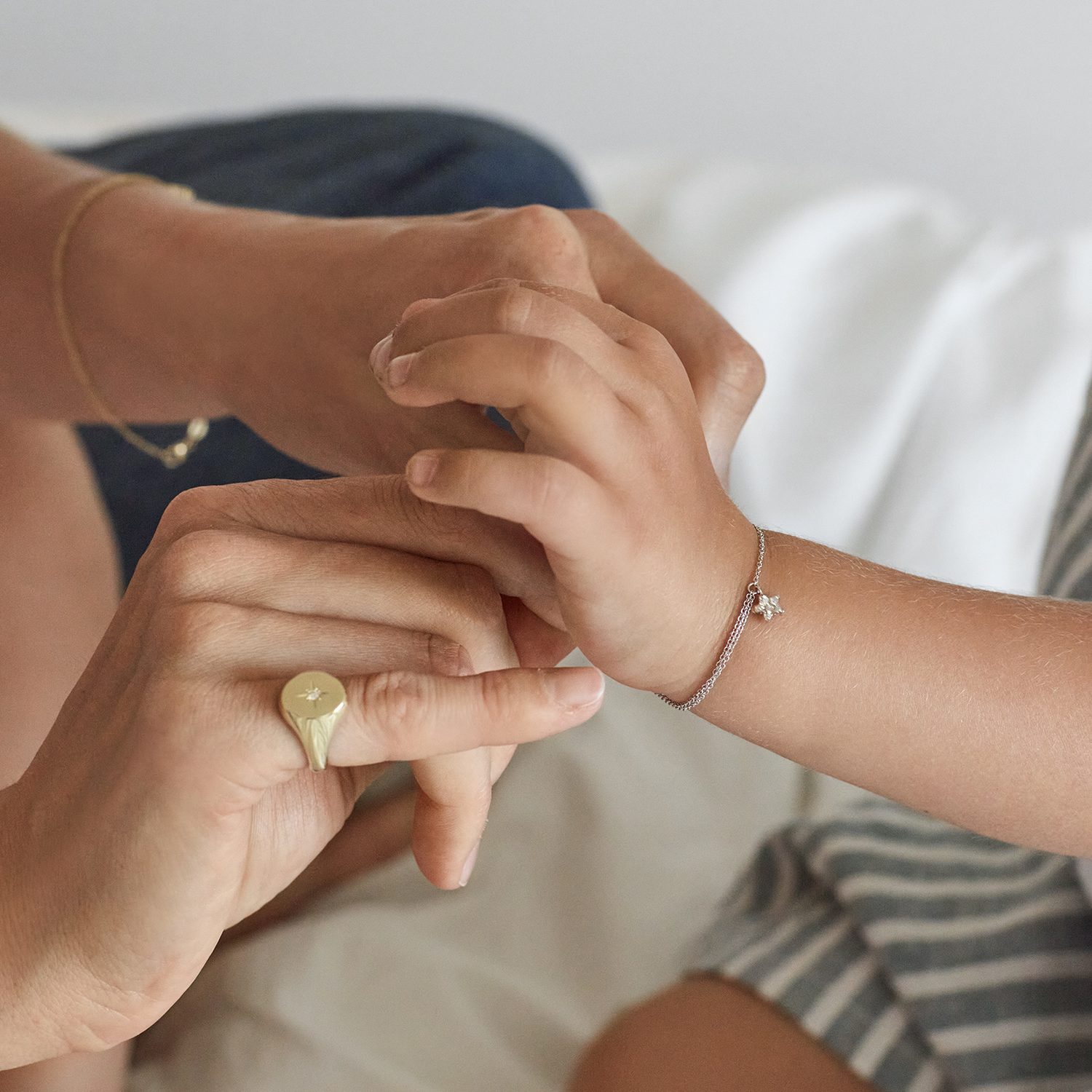 Jewellery for mother and daughter in real gold - KLENOTA