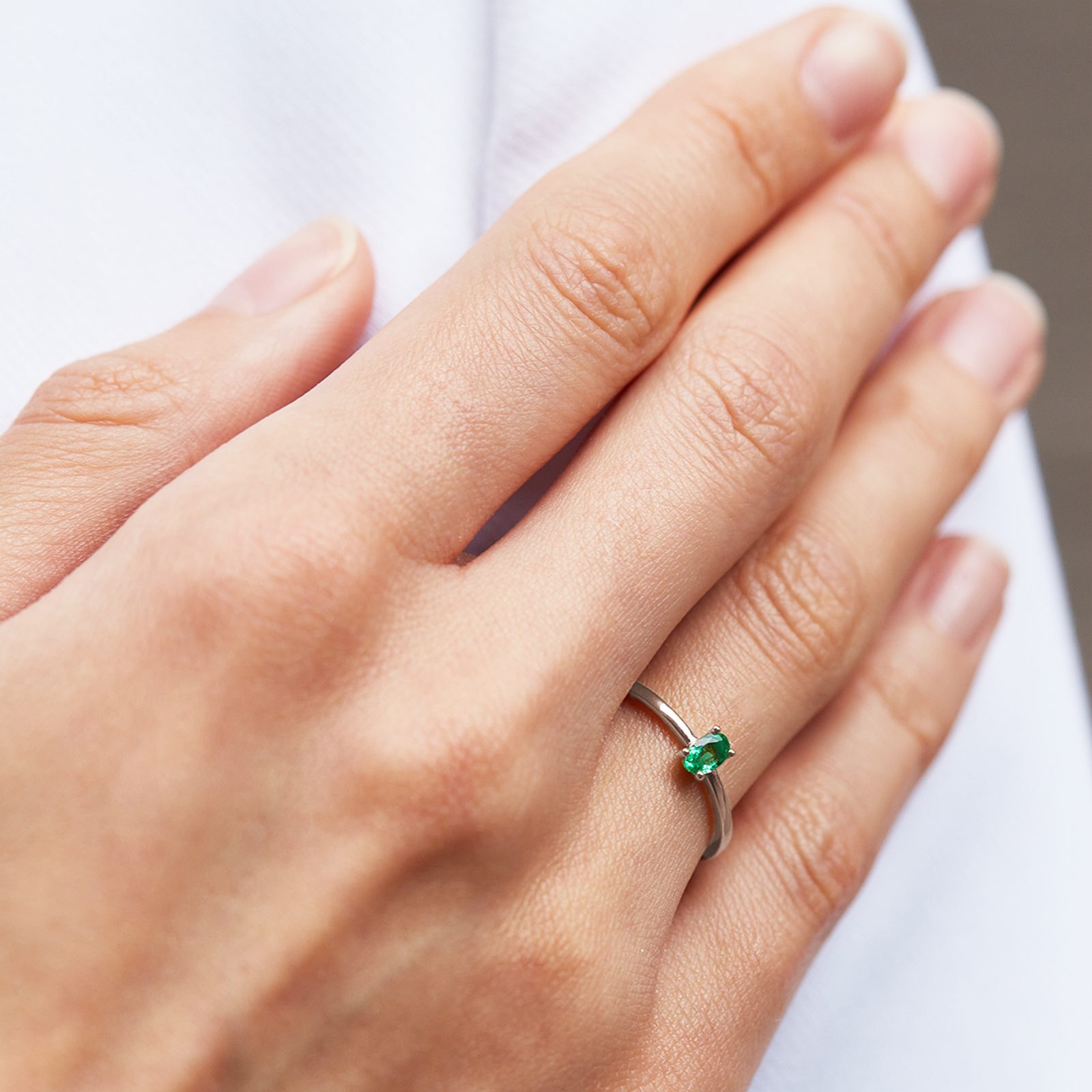Bague mariage emeraude best sale