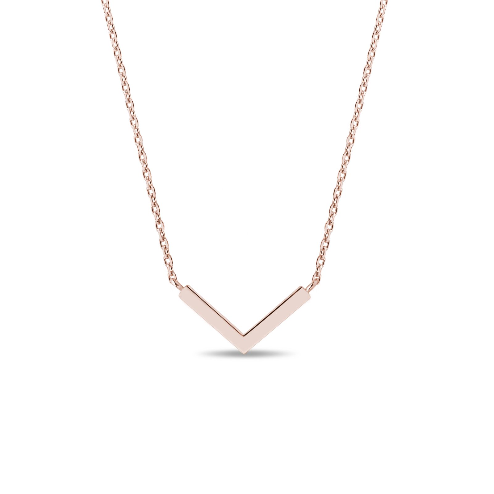 Rose gold v necklace deals