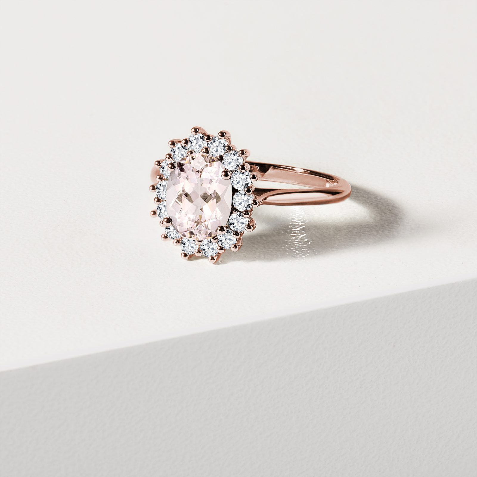 Bague Femme Le Vian - Morganite Et Diamants 0.50 CTW - Or Jaune 14K - Taille 5.85