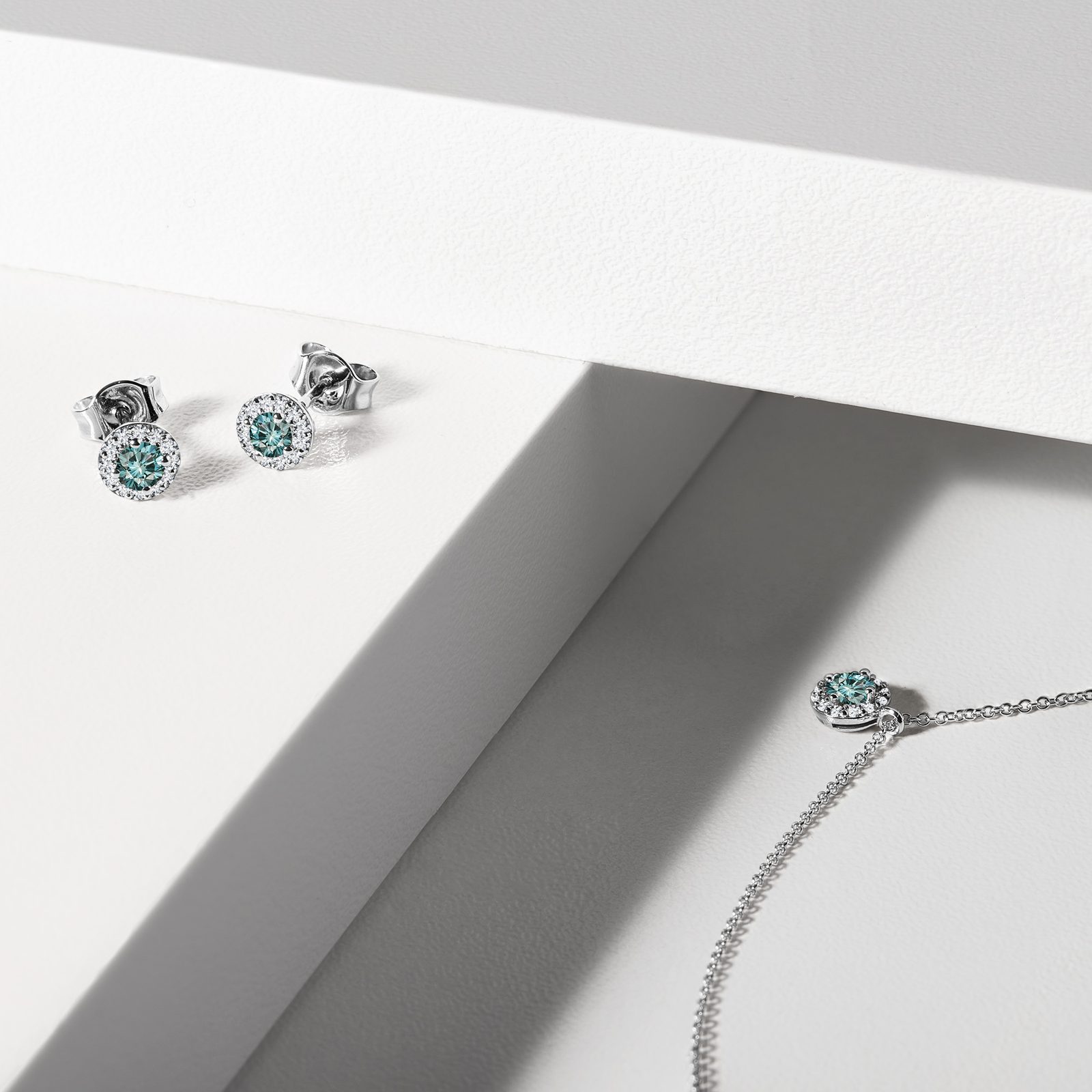 Collier Le BéBé Bimba En Or Blanc 18 Carats Avec Diamants - Chaîne Fine, Neuf Avec étiquettes