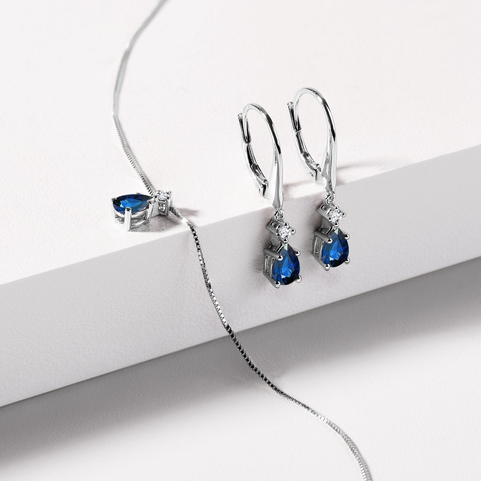Femmes Mariage Accessoire Perle Strass Pendentif Collier Boucles d' oreilles Diadème Ensemble de bijoux – FR