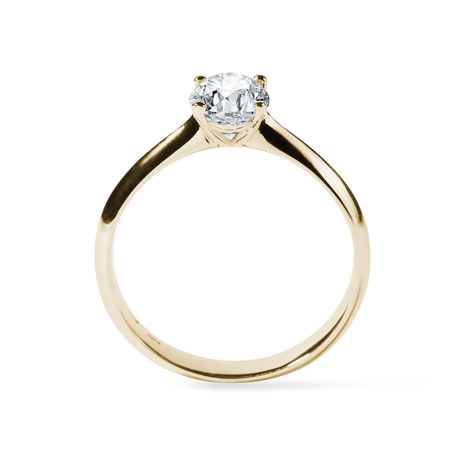 Sans Prix de Réserve - Bague - 14 carats Or jaune - 3.84ct. tw. Diamant (Cultivé en laboratoire