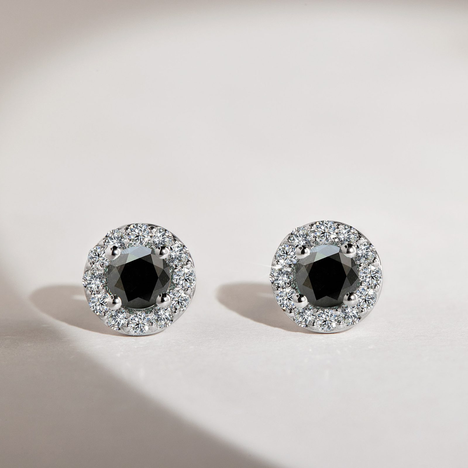 éblouissant Bleu et Noir Strass Frange Boucles d'oreilles - Long Gland