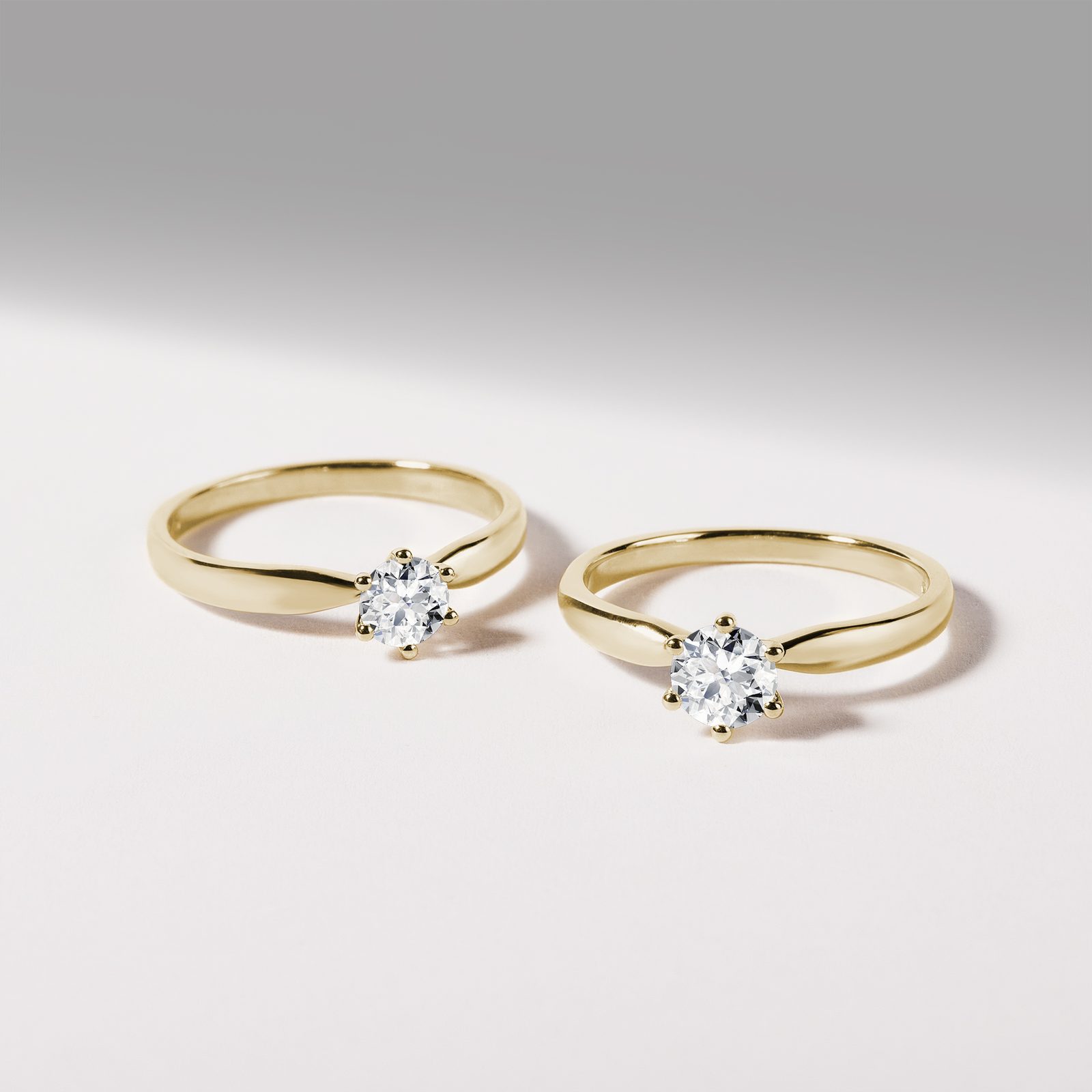 14Ｋカネトリング Brilliant Ring in 14k Yellow Gold | KLENOTA