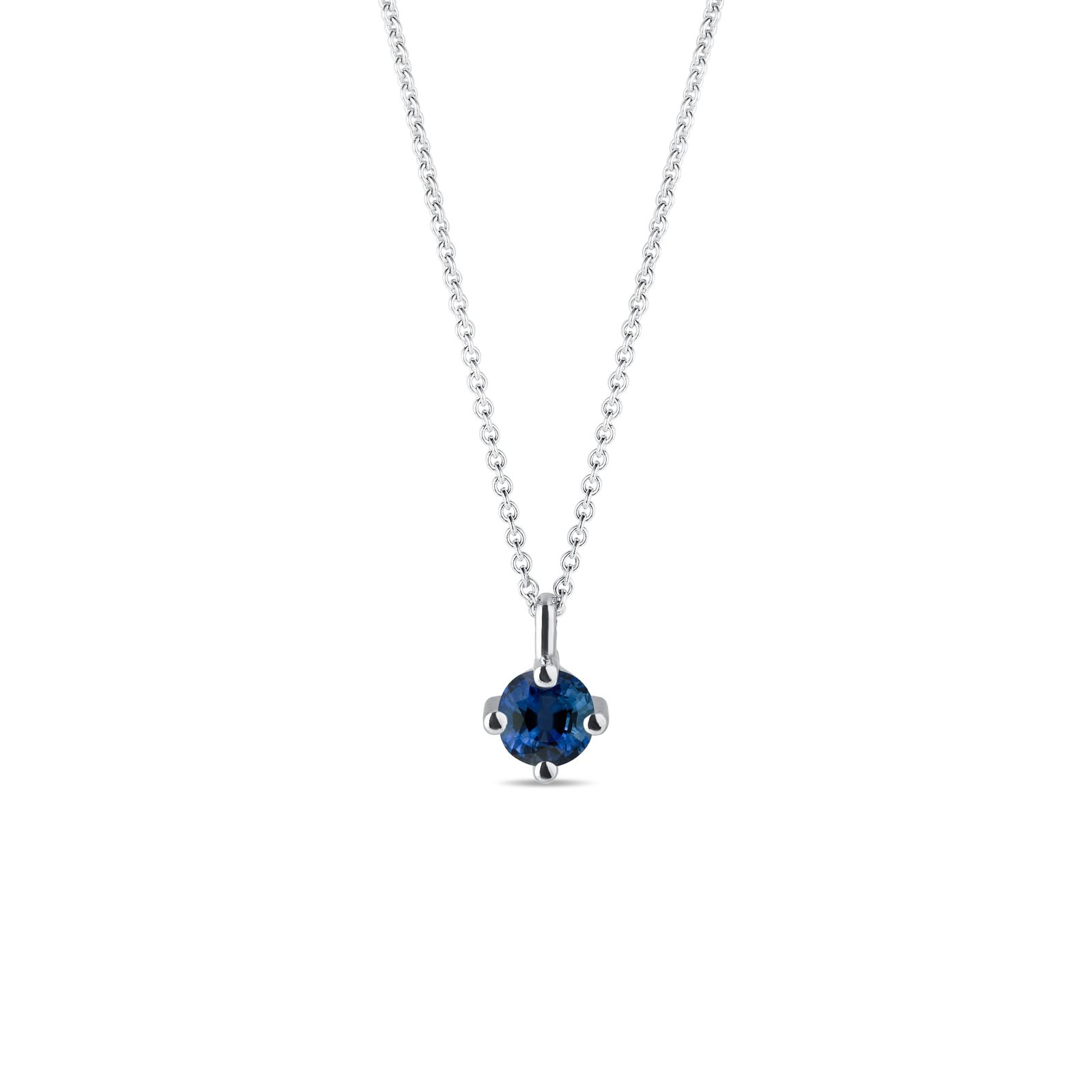 Minimalist sapphire necklace discount