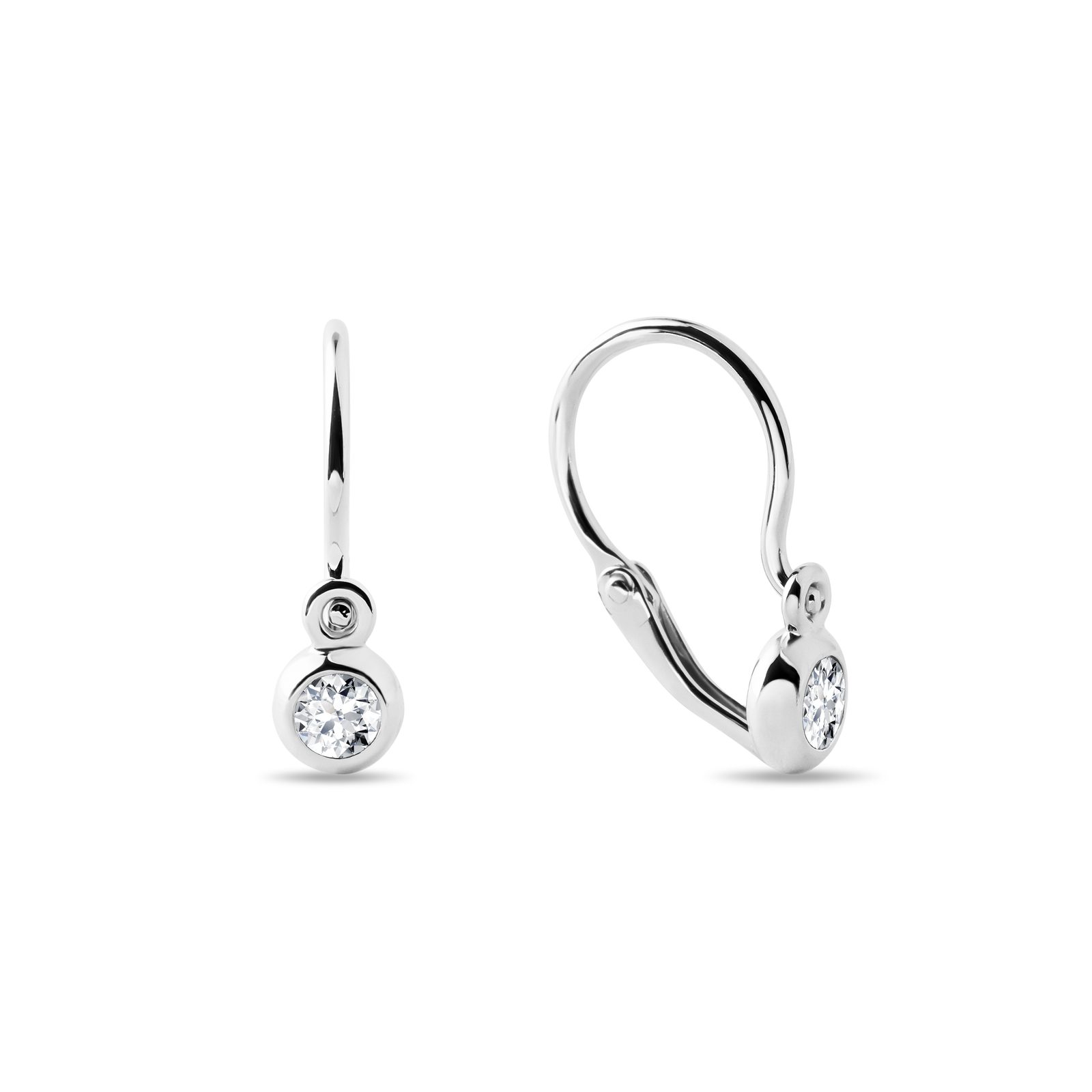 White gold children's earrings discount