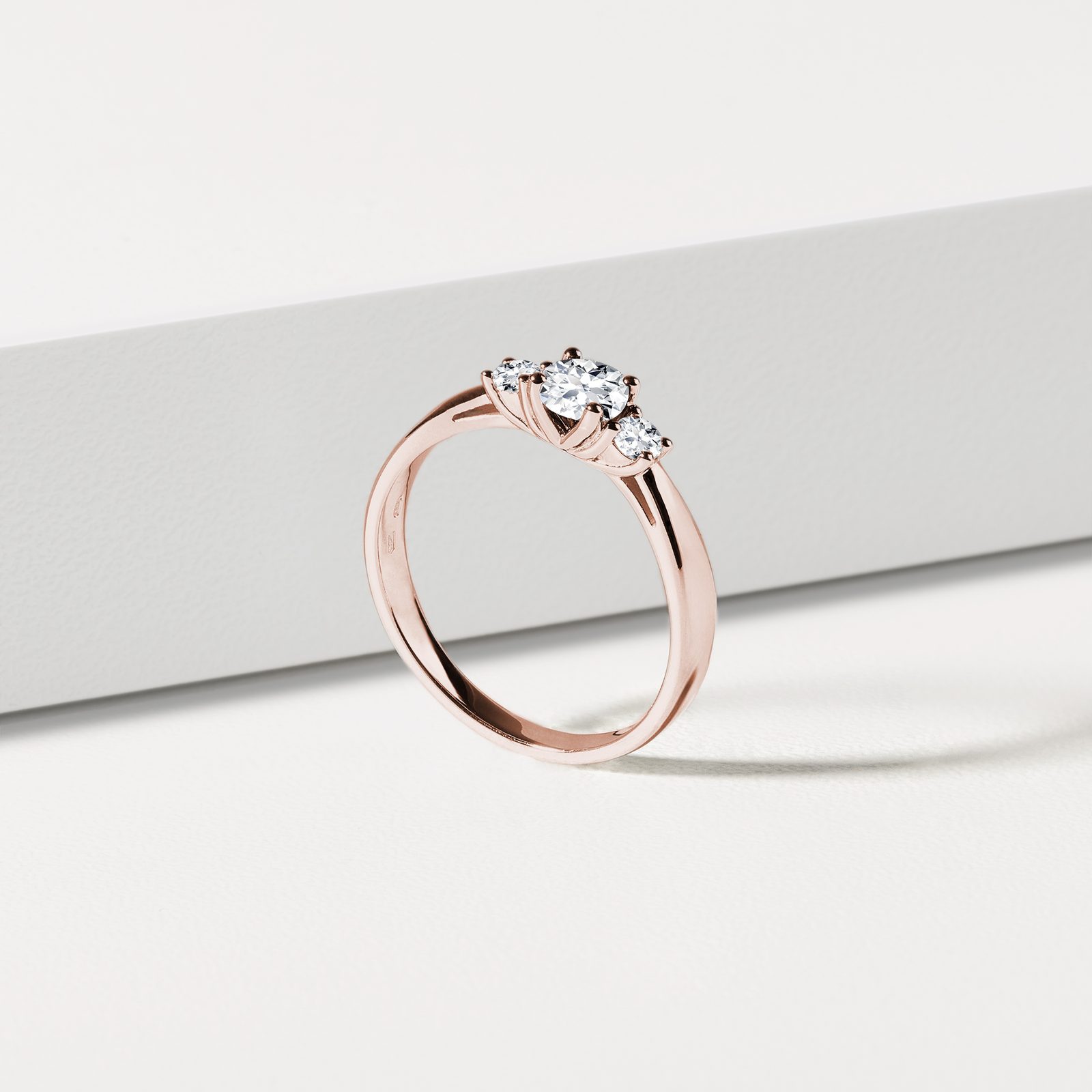 Bague Glamira Bijouterie 14K Yellow Gold Round Lab Grown Diamond