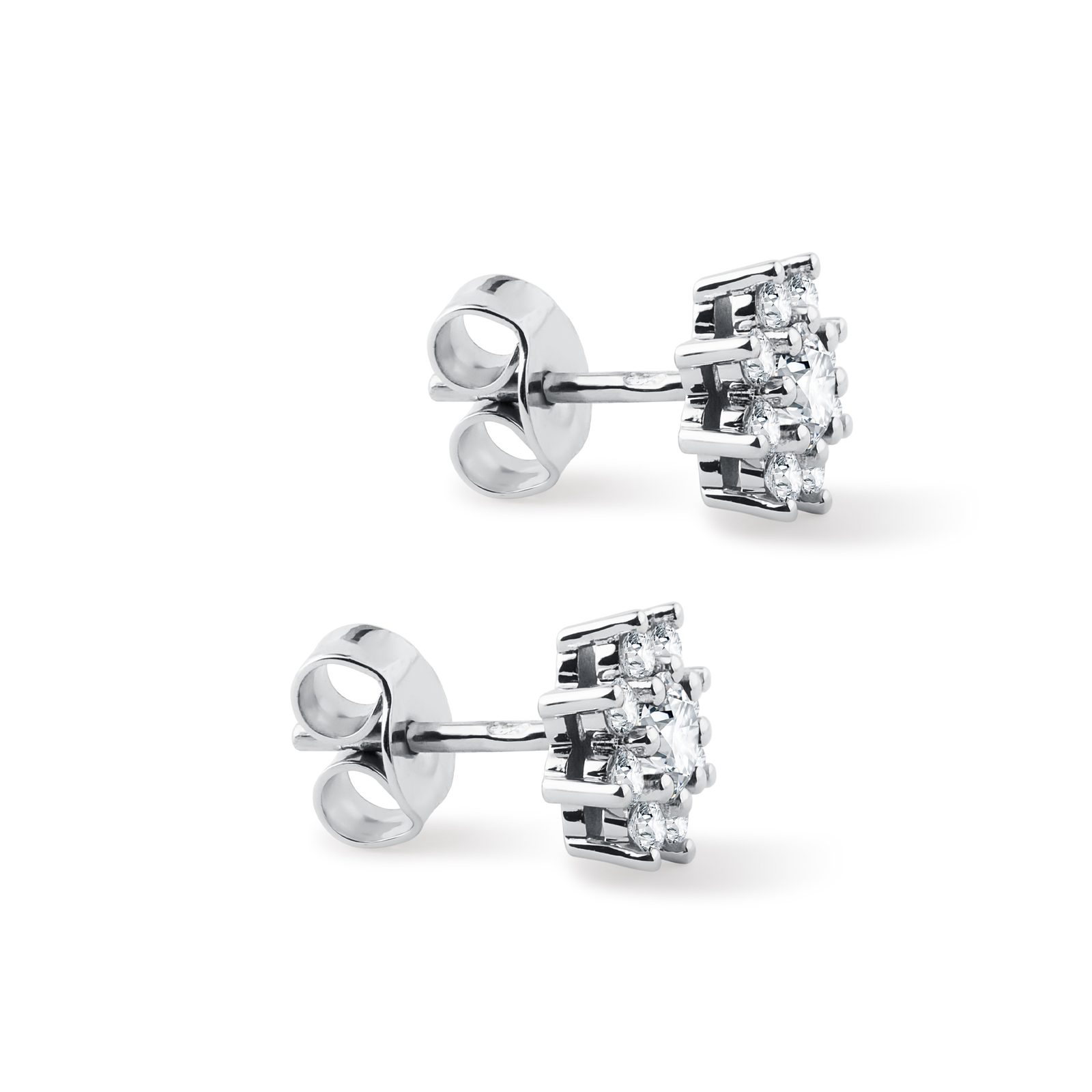 Clous d'oreilles délicats trois CZ - Clous d'oreilles en argent sterling - Petite boucle d'oreille minimaliste - France