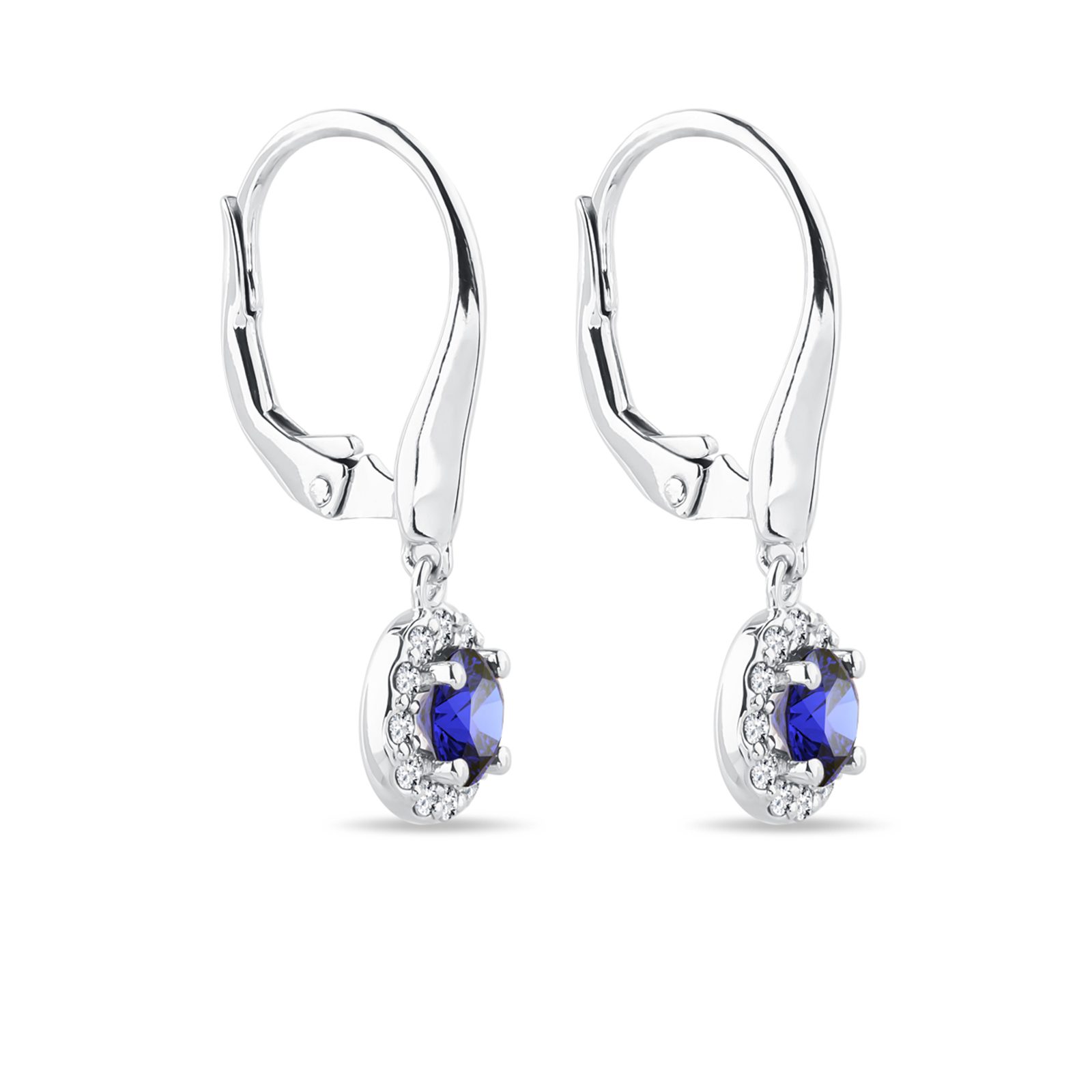 Bague Ancienne En Or 18ct Avec Saphirs Et Diamants - Taille N 1/2, Occasion