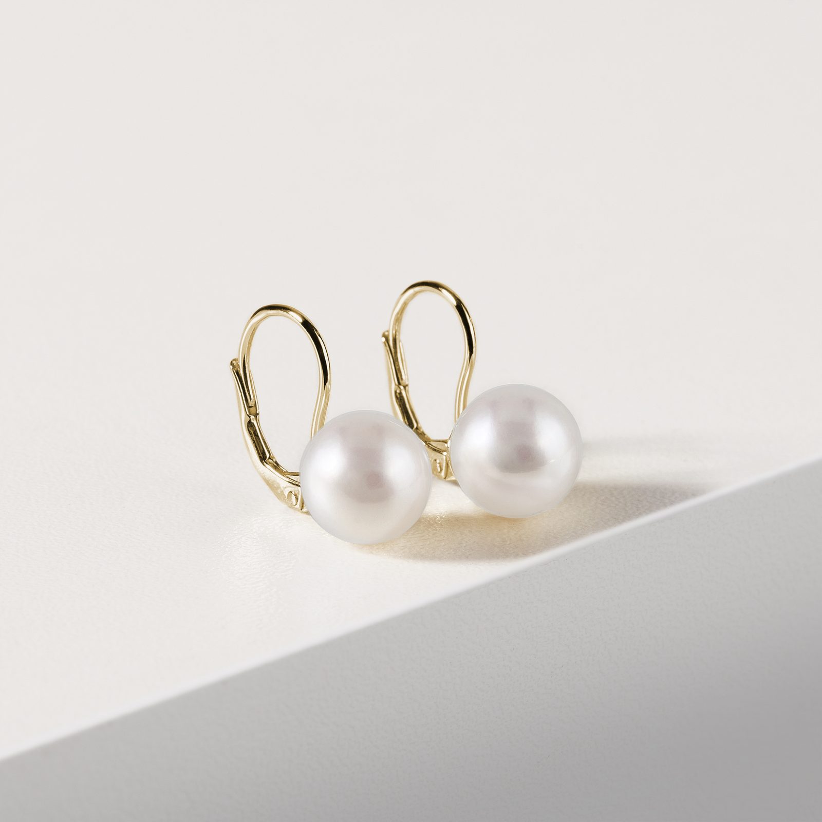 Relando Pearl Earrings Gold Pl Gold Plated