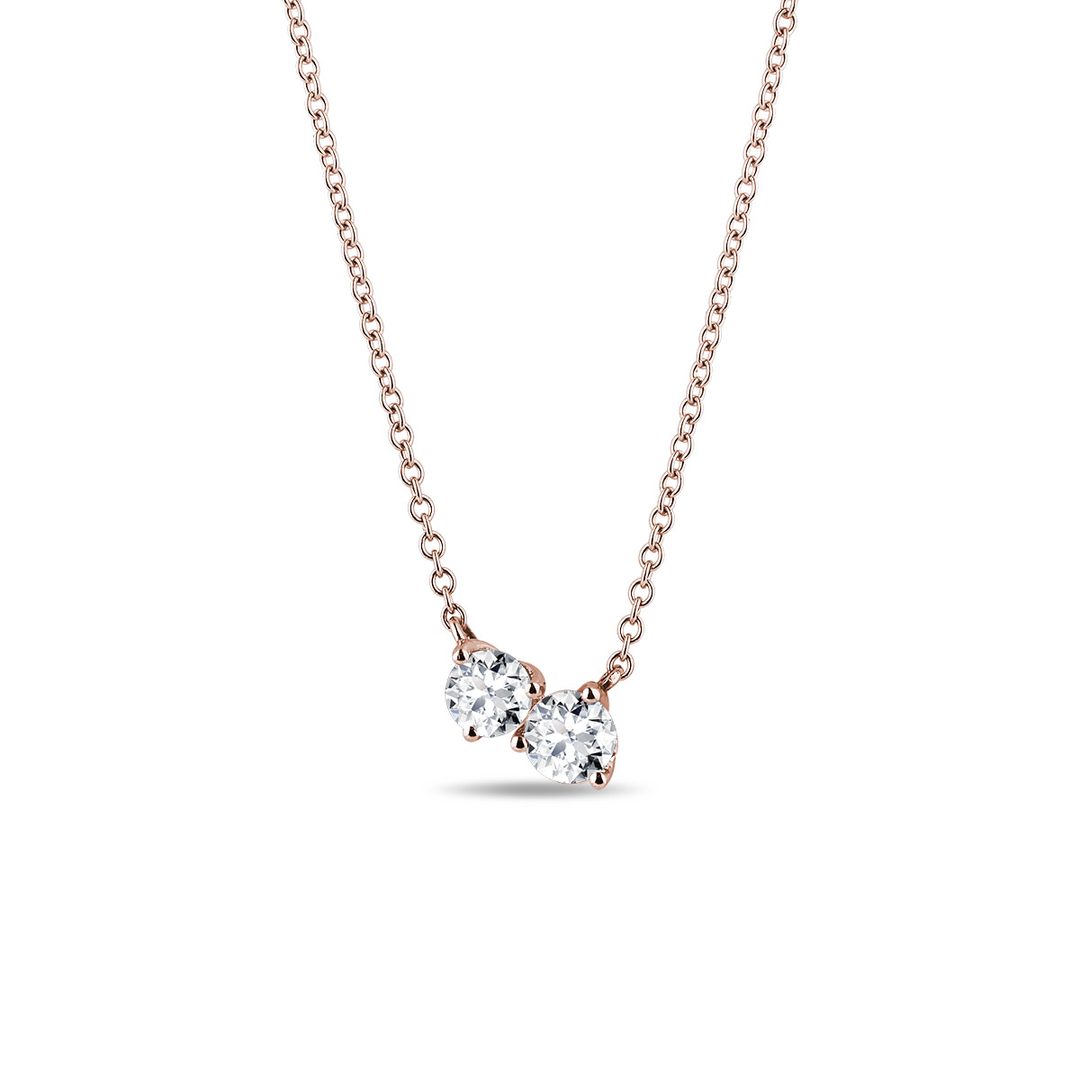 Beautiful highquality short necklace rose gold with earrings - Ecohind