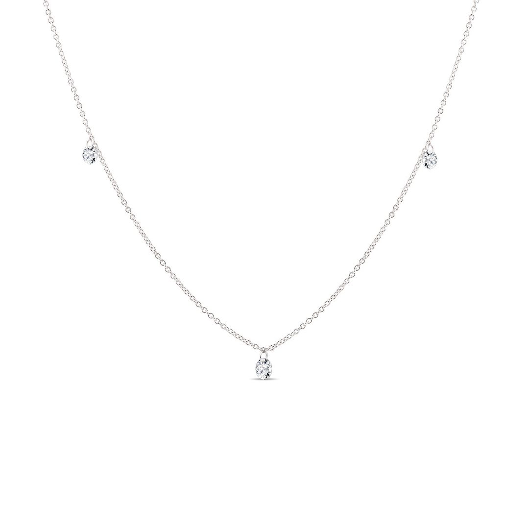 Unique white gold on sale necklaces