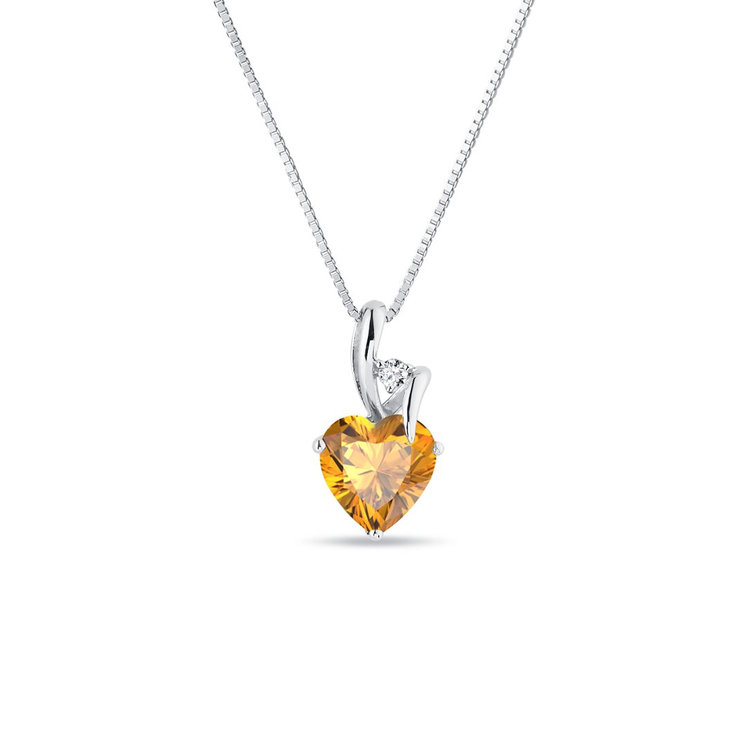 ［すぐにお届け］CHLOE Leather citrine necklace Citrine Necklace - Sigrid | Linjer Jewelry