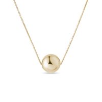 ネックレス・ペンダント [fillow] coat ball necklace Ball Pendant on Chain in Gold | KLENOTA
