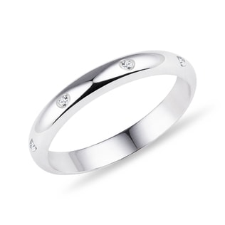 ANNEAU DE MARIAGE AVEC DIAMANTS - ALLIANCES DE MARIAGE FEMMES - ALLIANCES DE MARIAGE