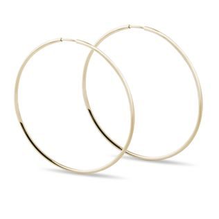 HOOP EARRINGS IN YELLOW GOLD - YELLOW GOLD EARRINGS - EARRINGS