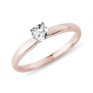 DIAMOND ENGAGEMENT RING IN ROSE GOLD - SOLITAIRE ENGAGEMENT RINGS - ENGAGEMENT RINGS