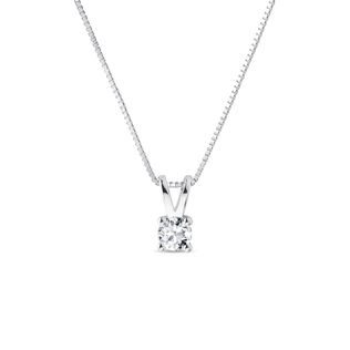 FINE NECKLACE WITH DIAMOND IN WHITE GOLD - DIAMOND NECKLACES - NECKLACES