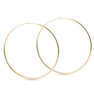 HOOP EARRINGS IN YELLOW GOLD - YELLOW GOLD EARRINGS - EARRINGS