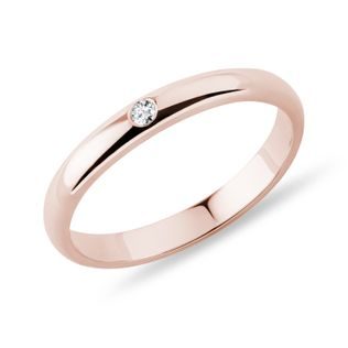 DIAMANT TRAURING AUS ROSÉGOLD - TRAURINGE FÜR DAMEN - TRAURINGE
