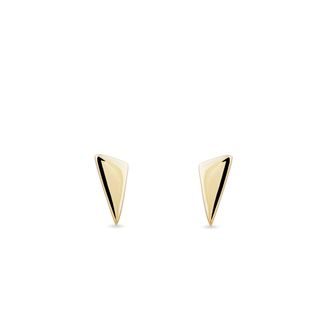 MINIMALIST STUD EARRINGS IN GOLD - YELLOW GOLD EARRINGS - EARRINGS