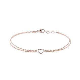 HERZARMBAND MIT DIAMANT IN ROSÉGOLD - ARMBÄNDER MIT DIAMANTEN - ARMBÄNDER