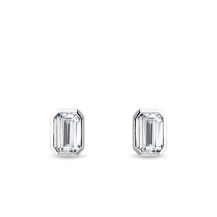 LAB GROWN DIAMOND STUDS IN WHITE GOLD - DIAMOND STUD EARRINGS - EARRINGS