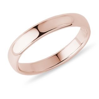 BAGUE DE MARIAGE POUR HOMMES D'OR ROSE - ALLIANCES DE MARIAGE HOMMES - ALLIANCES DE MARIAGE