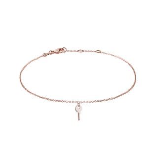 BRACELET EN OR ROSE AVEC UNE CLÉ - BRACELETS EN OR ROSE - BRACELETS