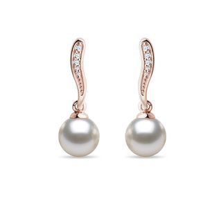 PHNIBIRD Faux Pearl Earrings sterling silver earrings hypoallergenic  earrings studs earrings for women rose gold