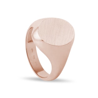 OVAL SIGNET RING IN ROSE GOLD - ROSE GOLD RINGS - RINGS