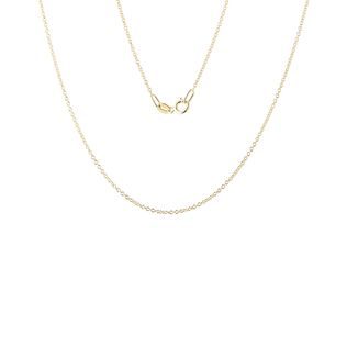 LADIES 45 CM ROLO CHAIN NECKLACE IN GOLD - GOLD CHAINS - NECKLACES