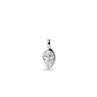 ANHÄNGER MIT 0,7 CT DIAMANT IN TROPFENFORM AUS WEISSGOLD - MAGNETISCHE HALSKETTEN - KETTEN