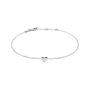 HEART BRACELET IN WHITE GOLD - WHITE GOLD BRACELETS - BRACELETS