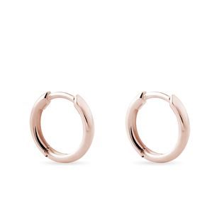 ZARTE CREOLEN AUS 14KT ROSÉGOLD - OHRRINGE ROSÉGOLD - OHRRINGE